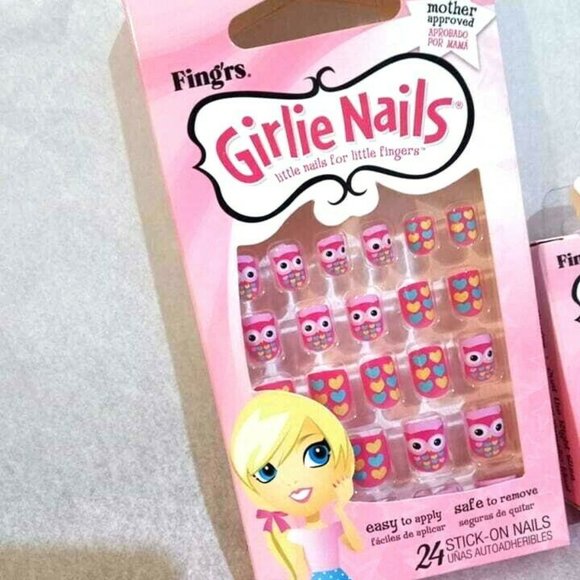 (2X) Fing'rs Girlie Nails For Girls Total 48 Nails - Picture 2 of 5